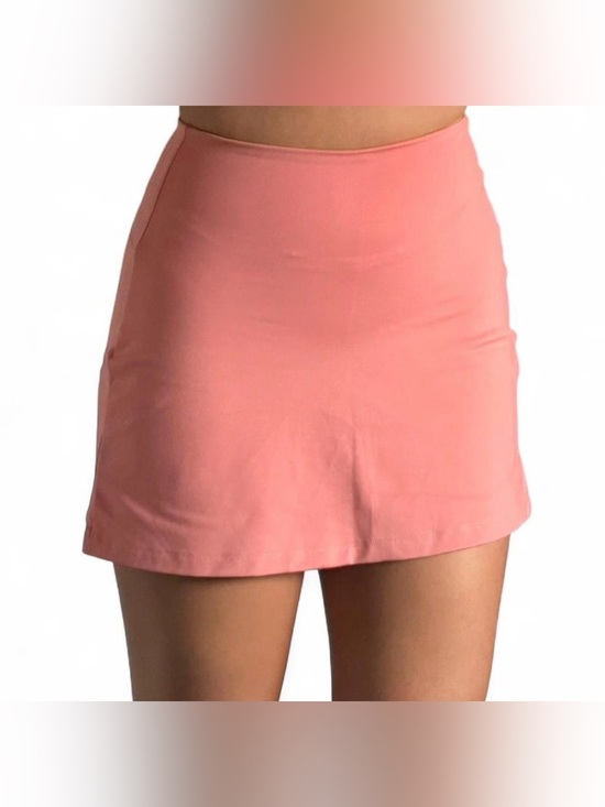 girlfriend collective Dresses & Skirts - Girlfriend collective athletic tennis sport pink salmon shorts skirt Sz M